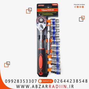 ست بکس ریلی 12 پارچه درایو 1/2 JNTRD مدل J-30007