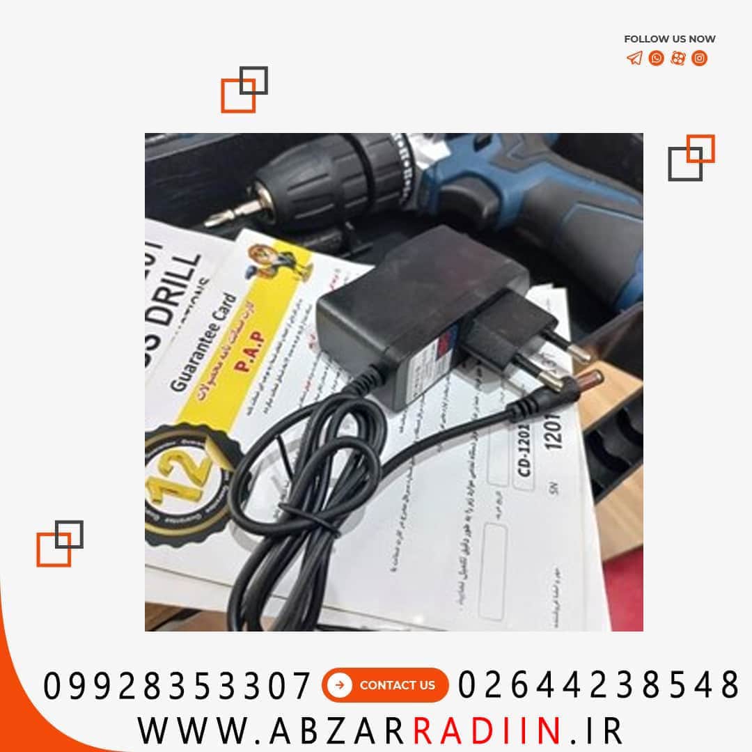 دریل شارژی ۱۲ تک باطری پی ای پی
