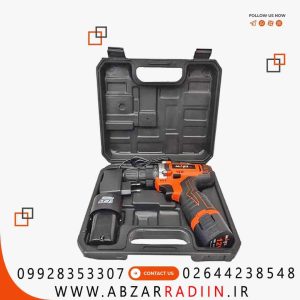 دریل شارژی 2 دور دو باطری به همراه کیف DL2B maks