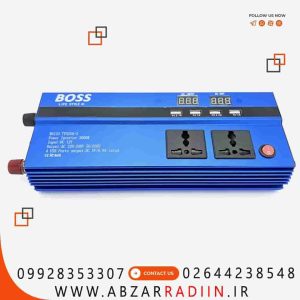 مبدل برق خودرو باس مدل BS123 TYN254-3 ظرفیت 3000 وات