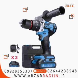 دریل شارژی 21 ولت سه نظام ۱۳ فلزی براشلس ویوارکس مدل VR2102V-22BL