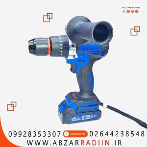 دریل شارژی 21 ولت سه نظام ۱۳ فلزی براشلس ویوارکس مدل VR2102V-22BL