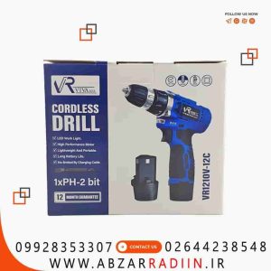 دریل پیچ گوشتی شارژی ویوارکس 12 ولت مدل VR1210-1C تک باتری