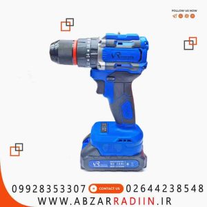 دریل شارژی 18 ولت براشلس دو باتری ویوارکس مدل VR1810V-IBL