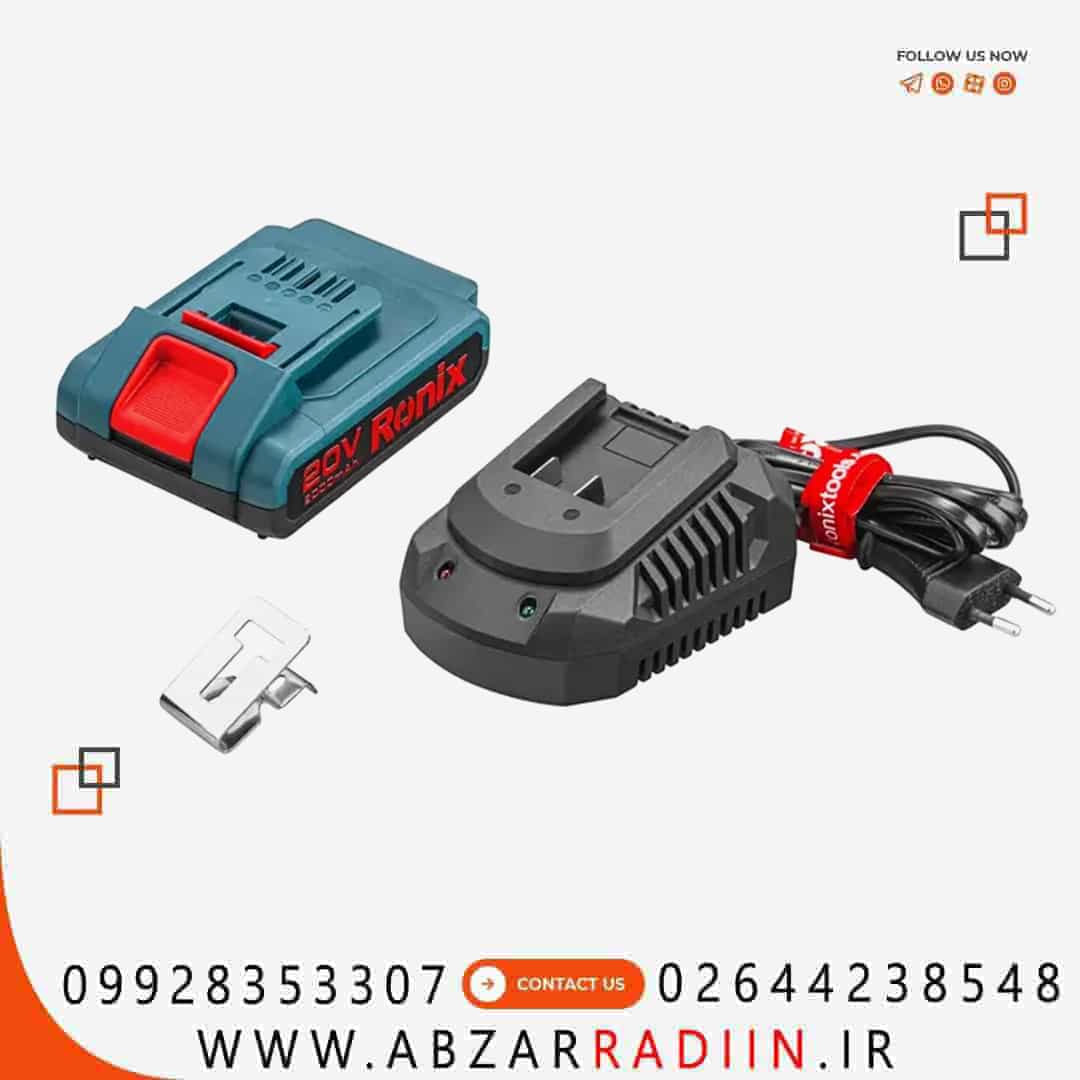 بکس شارژی براشلس 20 ولت رونیکس مدل8907 بکس شارژی براشلس 20 ولت رونیکس مدل8907