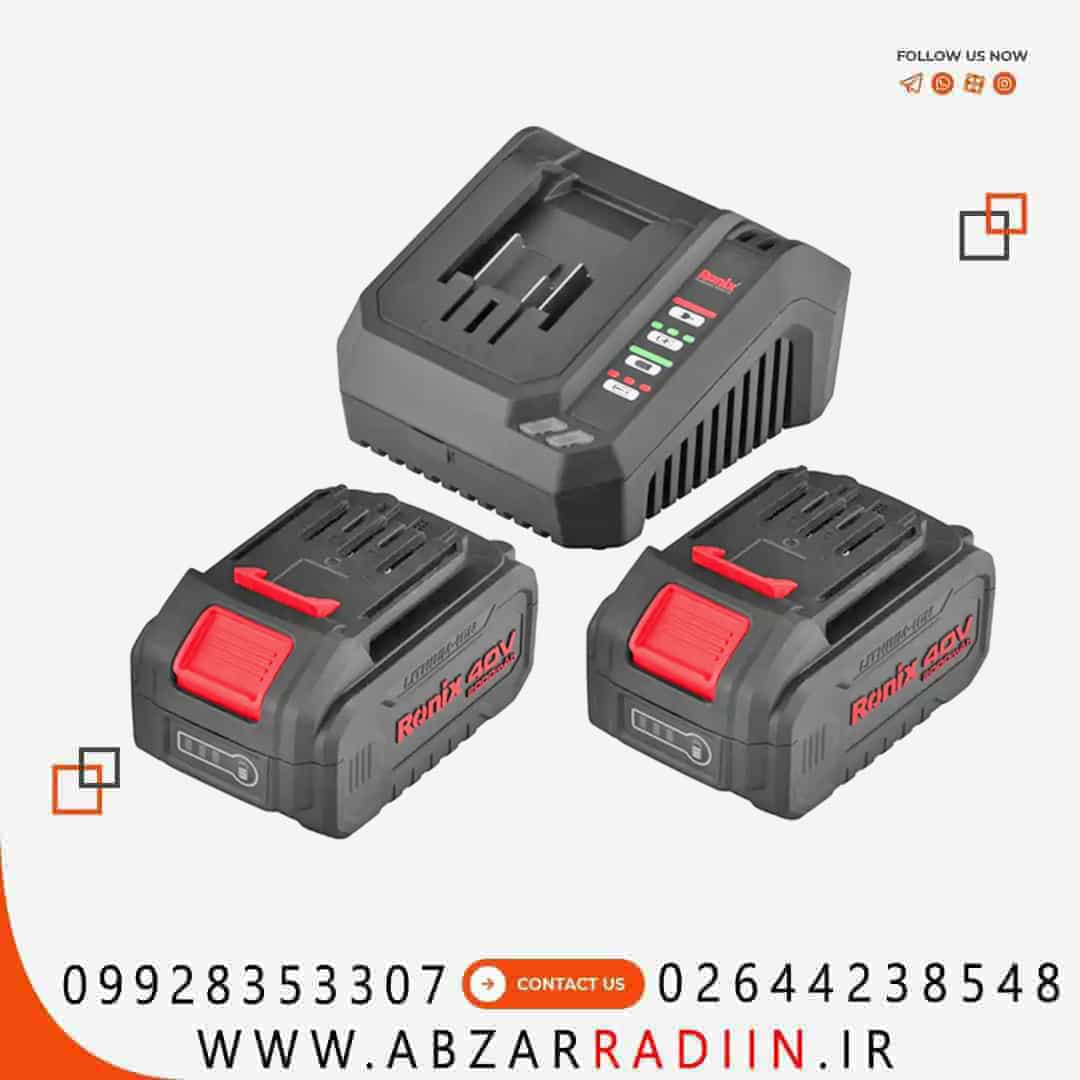 کیت بکس شارژی براشلس 40 ولت درایو 1/2 اینچ 800 نیوتن متر رونیکس مدل 8907 کیت بکس شارژی براشلس 40 ولت درایو 1/2 اینچ 800 نیوتن متر رونیکس مدل 8907