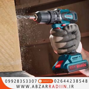 دریل شارژی 13 میلیمتری 20 ولت براشلس رونیکس مدل 8900