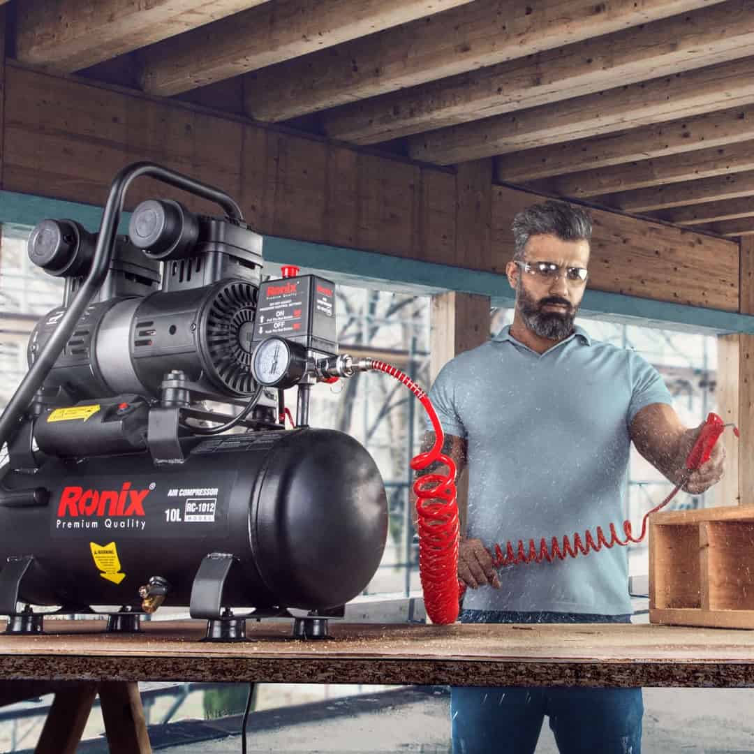 کمپرسور باد 10 لیتری سایلنت بی صدا رونیکس مدل RC-1012 کمپرسور باد 10 لیتری سایلنت بی صدا رونیکس مدل RC-1012