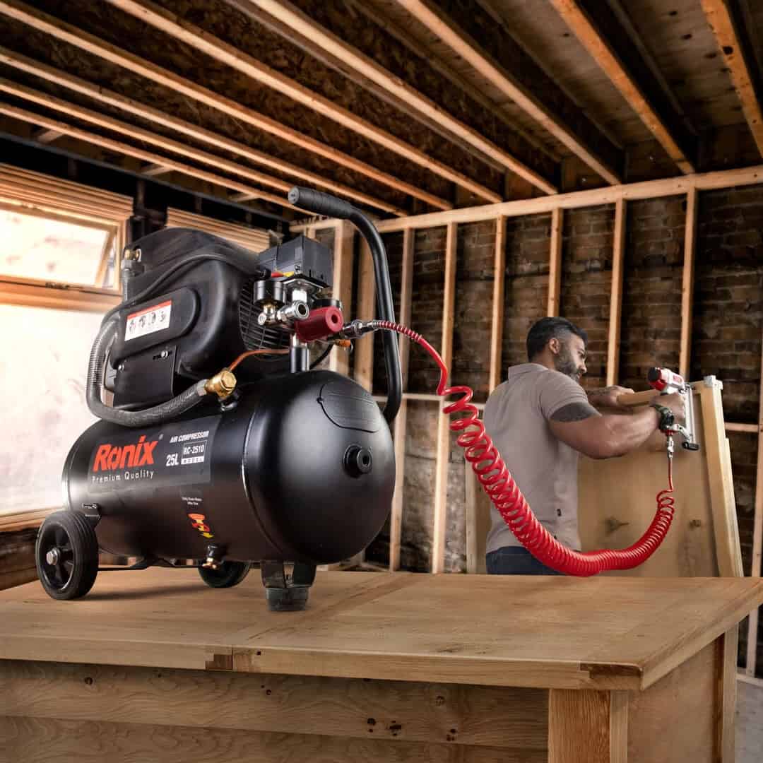 کمپرسور باد 25 لیتری رونیکس مدل RC-2510 کمپرسور باد 25 لیتری رونیکس مدل RC-2510